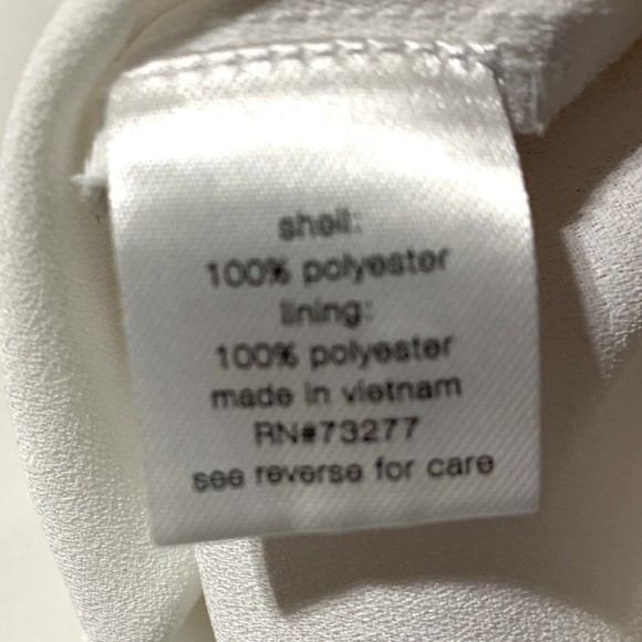 Elizabeth and James Blouse Balloon Bell Sleeve Top Women's Size XXL 2XL White - Picture 5 of 8